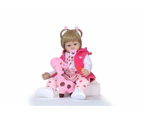 NPK 22inches Reborn Dolls Kid's Toys Cute Princess DIY Girl Brinquedos Gifts Baby Accompany Toys Enligh tenment Dolls