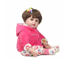 NPK 50cm Lifelike Princess Girl Reborn Doll Realistic Silicone Real Touch Newborn Babies Toy girls Kids Birthday Xmas Gift