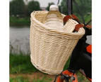 Rattan Storage Pounch MTB Mountain Bicycle Removable Handlebar Basket Carrier-Red