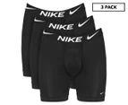 Nike Men's Dri-FIT Essential Micro Long Boxer Briefs 3-Pack - Black