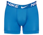 Nike Men's Dri-FIT Essential Micro Boxer Briefs 3-Pack - Black/Blue/Grey