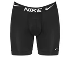 Nike Men's Dri-FIT Essential Micro Long Boxer Briefs 3-Pack - Black