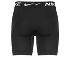 Nike Men's Dri-FIT Essential Micro Long Boxer Briefs 3-Pack - Black