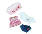 1Set Doll White Shoes Portable Delicate Fabric College Style Doll Clothes for Kids-1#