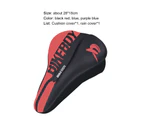 Bike Seat Cushion Anti Slip Shock Absorbing Bike Supplies Exercise Outdoor Cycling Bike Seat Cushion for Racing-Black   Red