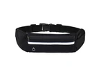 Multi-Function Unisex Running Exercise Storage Pouch Bag Sports Waist Fanny Pack-Black