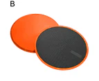 1Pc Fitness Exercise Gliding Disc Sliding Plate Slider Equipment for Yoga Gym-Orange