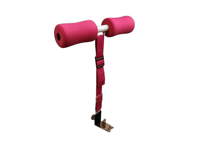 1 Set Abs Sit-up Bar Detachable Abdominal Muscle Builder Belly Weight Lose Belly Training Sit Up Exercise Bar for Home-Pink