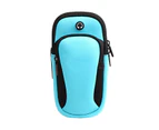 Multi-function Outdoor Running Phone Holder Arm Bag Sport Training Accessory-Lake Blue