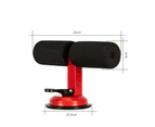 Sit-up Floor Bar Self-Suction Muscle Training Accessory Lose Weight Tool Sit-up Assistant  Sucker for Home-Red