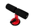 Sit-up Floor Bar Self-Suction Muscle Training Accessory Lose Weight Tool Sit-up Assistant  Sucker for Home-Red