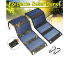 Solar Charger 20W Portable Solar Panel Charger, for Tablet GPS iPhone  & USB Devices - Black