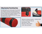 2 Way Boxing Bag Stand Rack with 20kg Fully Staffed Punching Bag + Speed Ball