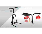 Boxing Punching Bag Rack - Boxing Stand - Black Rack + Speed Ball