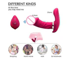 Wireless Butterfly Vibrant Quiet G Spot Vibrator Invisible Panties Wearable Clitoris Stimulator Usb Rechargeable Sex Toys For Women - Pink