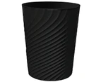 1.8 Gallon Small Trash Can Wastebasket Recycling Bin Slim Profile for Compact Spaces Bathroom, Office, Bedroom, Kitchen (1.8 Gallon, Black-size-1.8 Gallon