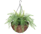 Nnedsz Large Artificial Hanging Basket (fern Hanging Basket)