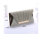 Glitter Clutch Purses for Women Evening Bags &Clutches Flap Envelope - Gold