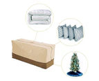 Outdoor Cushion Storage Bag Patio Cushion Cover Storage Bags with Handles Zipper for Christmas Tree Waterproof Furniture Storage Container,152*71*51cm ,Col
