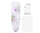 Youngshion 3 In 1 Thickened Padding Ironing Board Cover with Protective Mesh Cloth and 4 Fasteners for Standard and Large Size Boards