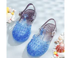 Children's Shoes Soft Soled Children's Shoes Beach Sandals Girls Summer Crystal Gladiator Sandals Casual Shoes Flat HeelNewJelly