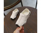 Boys' Leather Shoes Children's English Style Baby Fashion Sewing Casual Shoes PU Leather Autumn Soft Soled Sneakers