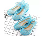 Toddler Baby Girl Princess Aisha Shoes Jelly Crystal Sandals Children's High-heeled Girl Dance SandalsHollowOut Children's Shoes
