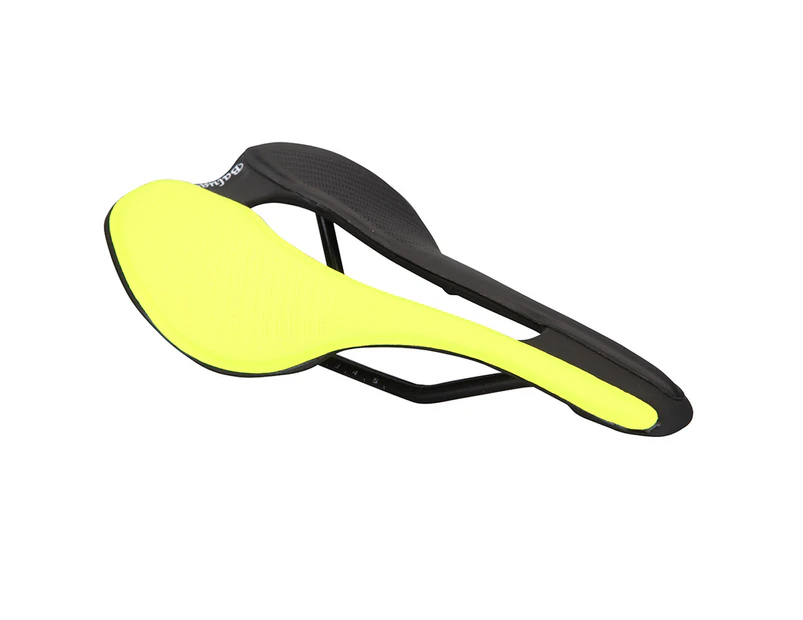 Hollow Bicycle Seat Good Filling Easy to Install Bike Seat Ergonomic Design Bike Saddle for Cycling Black Yellow
