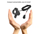 300X SM Connector Compatible Finger Thumb Throttle Aluminum Shell Electric Bicycle Speed Controller Switch Accessory for Left Right Handle Black