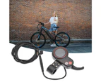 1 Set ABS Bike LCD Panel Controller Wear Resistant Brushless Sensitive Bike Panel Controller for Electric Bike