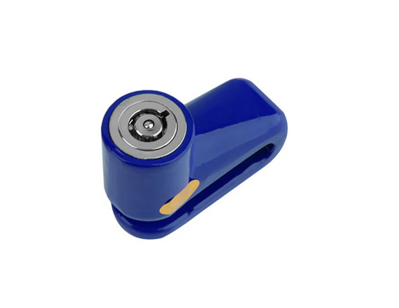 Mini Bicycle Cycling Motorcycle Security Safe Rotor Disk Disc Brake Wheel Lock Blue