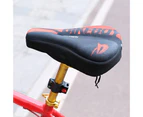 Bike Seat Cushion Anti Slip Shock Absorbing Bike Supplies Exercise Outdoor Cycling Bike Seat Cushion for Racing Black Red