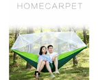 Portable Camping Jungle Outdoor Swing Hammock Mosquito Net Sleeping Hanging Bed Yellow Fruit Green
