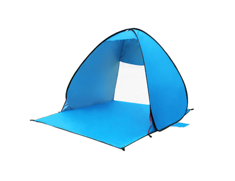 Foldable Multi-function Cone-shape Breathable Beach Tent for Camping Blue