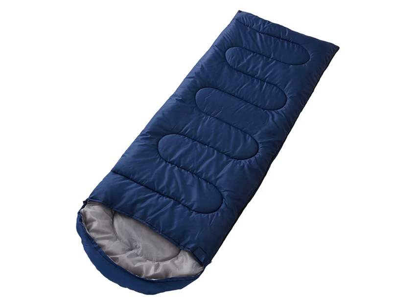 Sleeping Bag Waterproof Skin-friendly Multi-functional Camping Hiking Backpacking Sleeping Bag for Outdoor Navy 1
