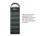 Camping Sleeping Bag Skin-friendly Breathable Accessory Tourist Mats Ventilation Cotton Sleeping Bag for Outdoor Green