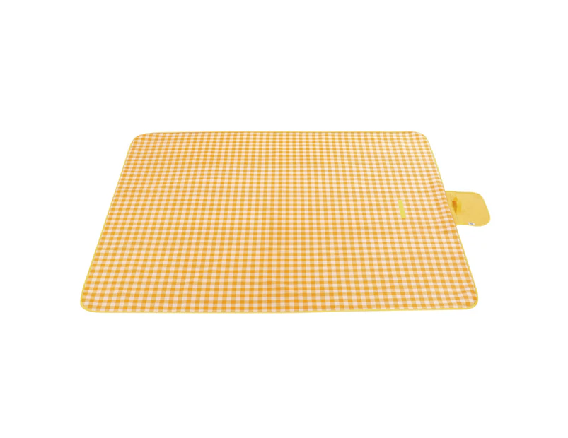 Sandproof Picnic Blankets Folding Oxford Cloth Space-saving Outdoor Mats for Camping Huang Baige