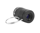 2.5X17.5mm Outdoor Sport Mini Portable Pocket Finger Ring Monocular Telescope Khaki