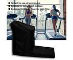 Treadmill Cover L-shaped Waterproof Oxford Cloth Indoor Outdoor Running Jogging Machine Folding Cover for Exercise Black