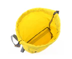 Basketball Bag Drawstring Foldable Water-proof Large Capacity Men Women Backpack Outdoor Activities Yellow