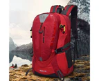 Traveling Men Women Leisure Zipper Backpack Outdoor Hiking Portable Daypack Bag Red
