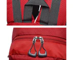 Traveling Men Women Leisure Zipper Backpack Outdoor Hiking Portable Daypack Bag Red