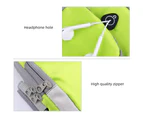 Outdoor Sports Zipper Gym Running Fitness Armband Bag Pouch for 4-6inch Phone Green