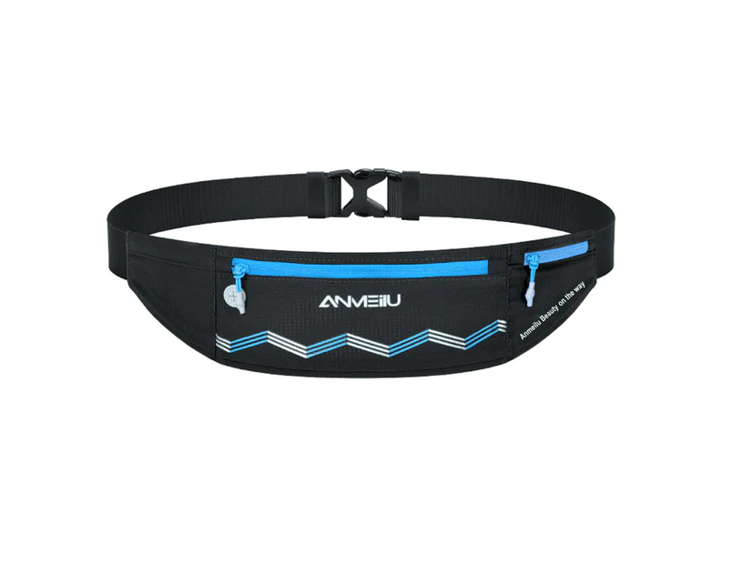 Running Waist Bags Hands Free Breathable Accessory Sport Fitness Jogging Belt Bags for Training Black