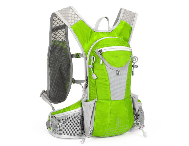 12L Outdoor Cycling Bag Pouch Men Women Hiking Running Polyester Sport Backpack Fruit Green
