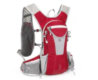 12L Outdoor Cycling Bag Pouch Men Women Hiking Running Polyester Sport Backpack Red