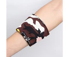 Multifunctional Wallet Zipper Wrist Strap Storage Bag Sports Wristband Pouch Coffe