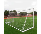 Football Net Corrosion-resistant Sturdy Construction White Portable Soccer Goal Net for Outdoor White