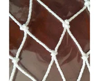 Football Net Corrosion-resistant Sturdy Construction White Portable Soccer Goal Net for Outdoor White