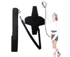 Training Belt Adjustable High Elasticity Accessories Premium Volleyball Training Belt for Beginner  Black